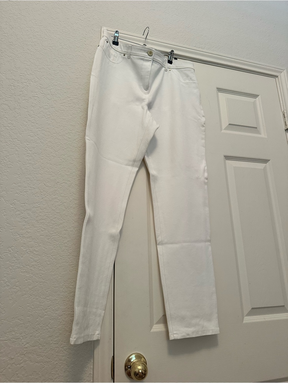 Chico's So Slimming White Denim Pants - Size 2 (US 12) - EUC - Picture 6 of 11